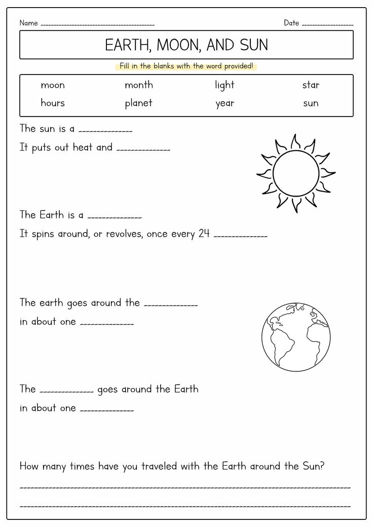 30 Science Worksheets For 1St Grade