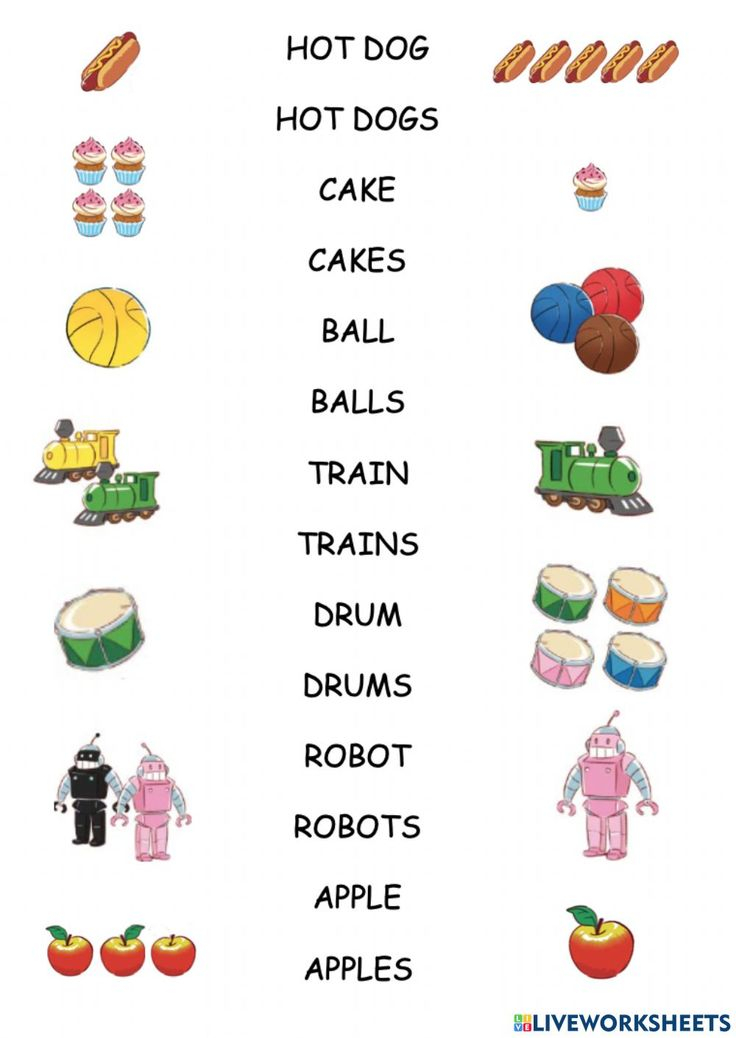 30 Singular And Plural Nouns Worksheets For Kindergarten