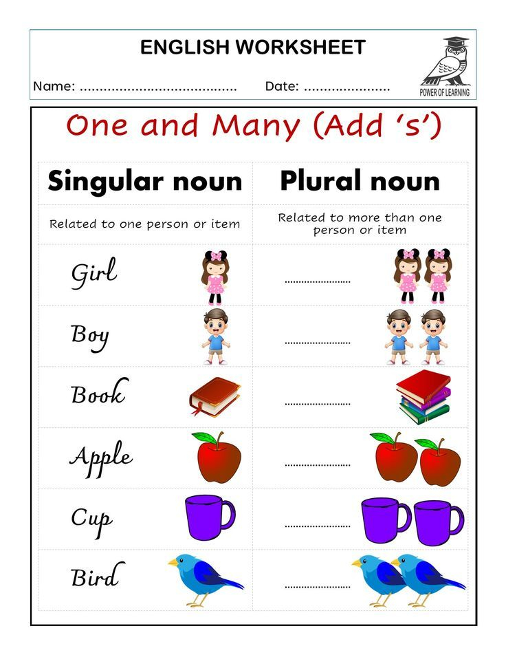 30 Singular And Plural Nouns Worksheets For Kindergarten