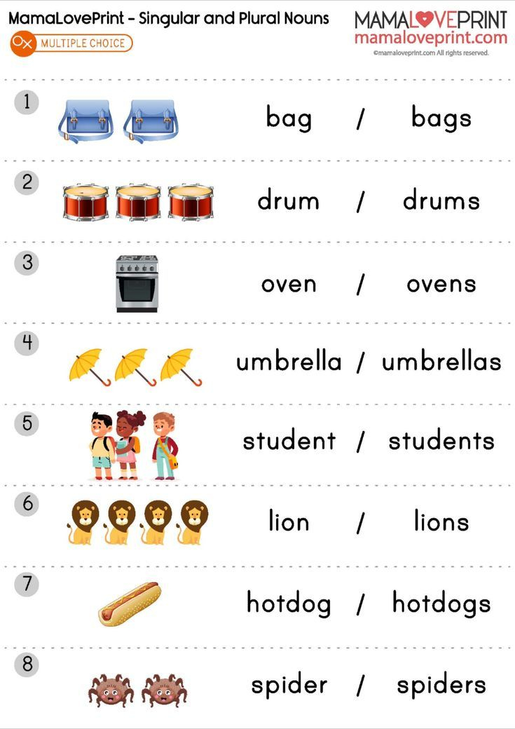 30 Singular And Plural Nouns Worksheets For Kindergarten