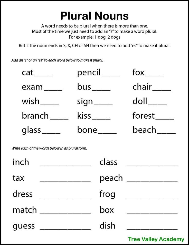 30 Singular And Plural Nouns Worksheets For Kindergarten