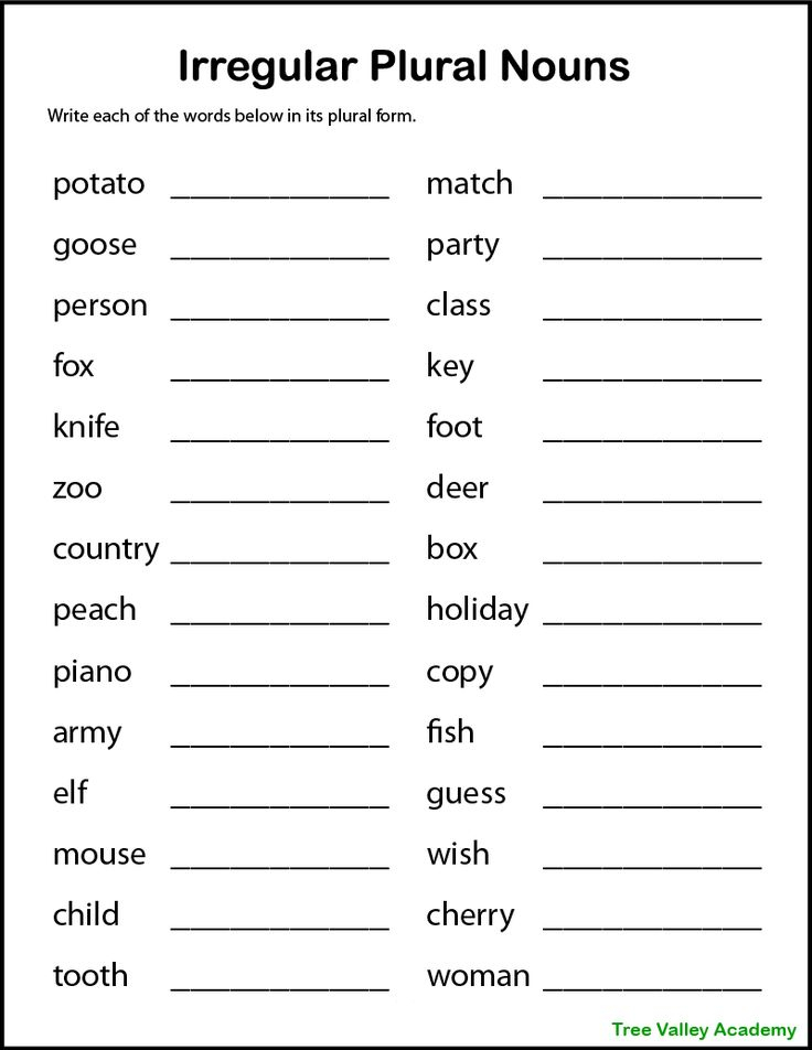 30 Singular And Plural Nouns Worksheets For Kindergarten
