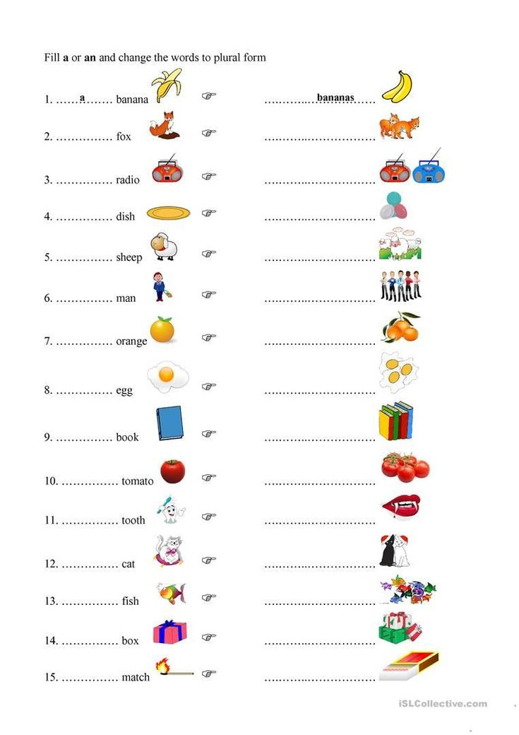 30 Singular And Plural Nouns Worksheets For Kindergarten