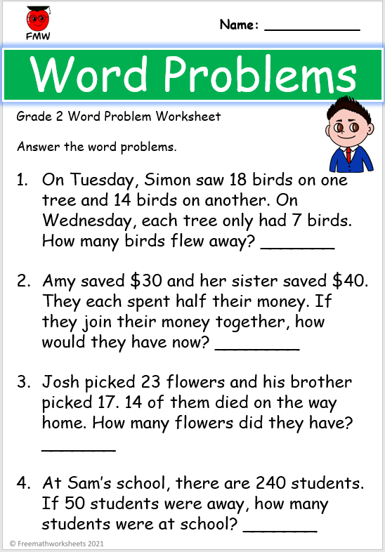 30 Subtraction Worksheets For Kindergarten Word Problems