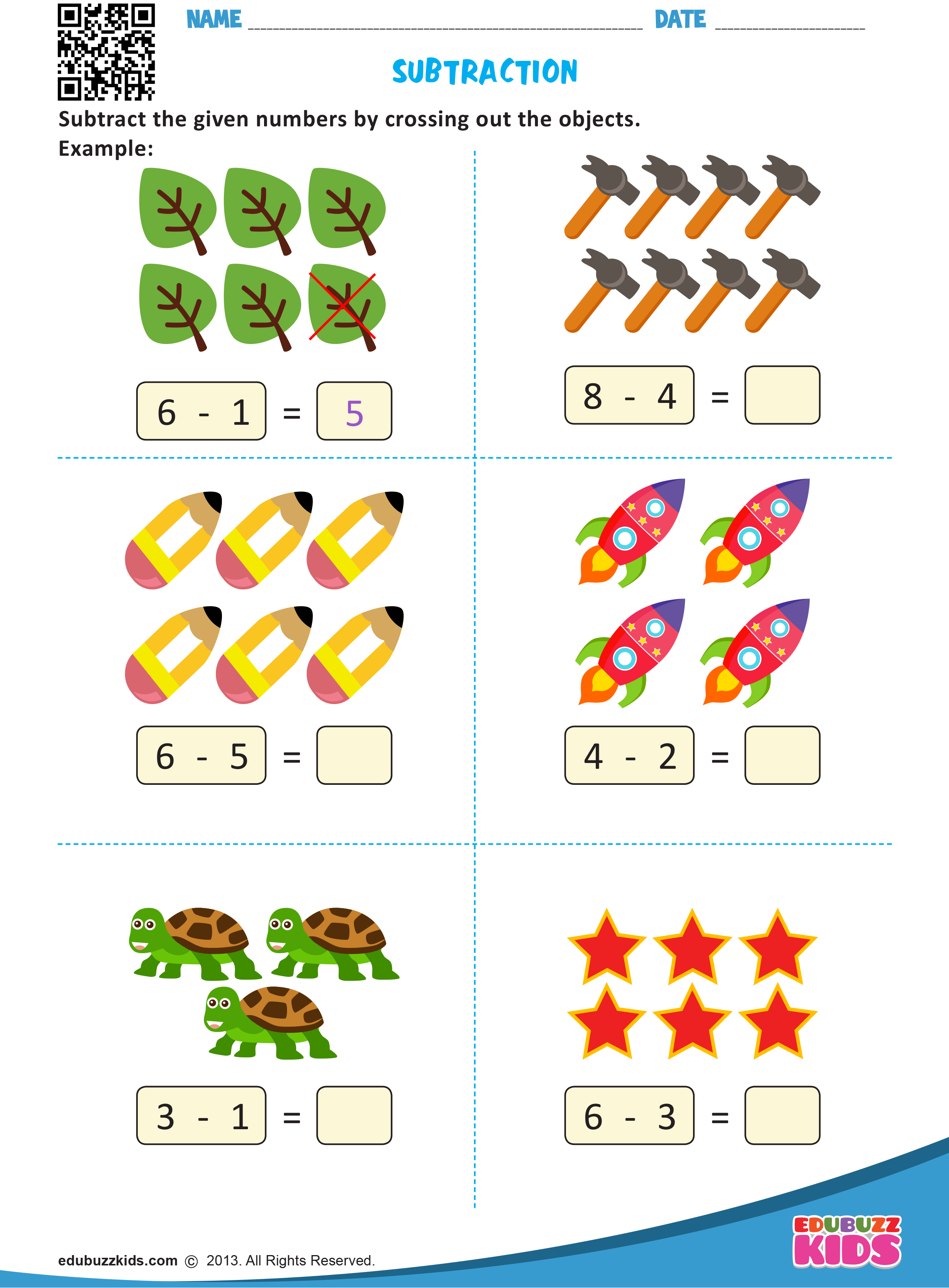 30 Subtraction Worksheets For Kindergarten Word Problems