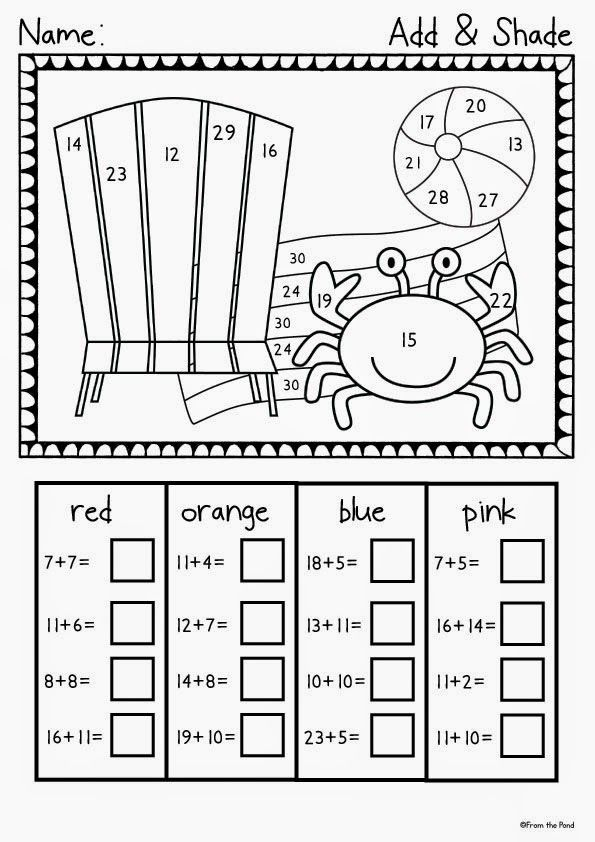 21 1St Grade Math Worksheets Color