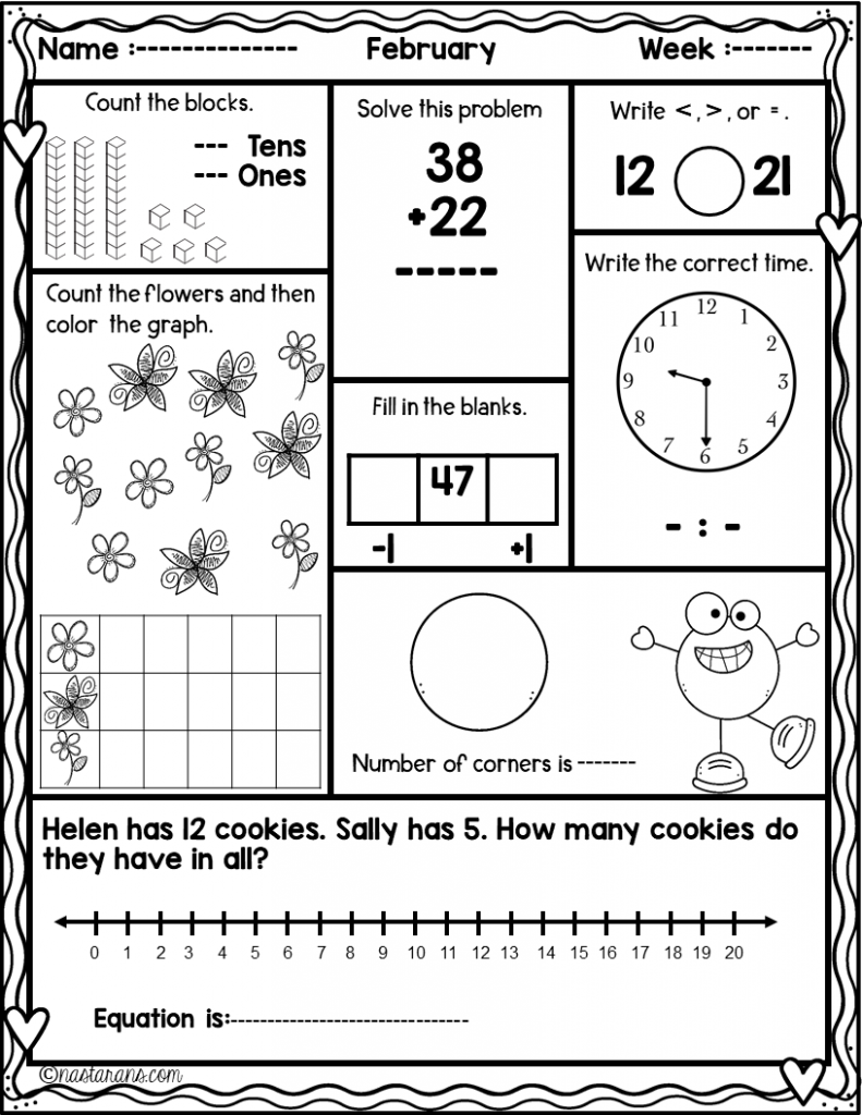 21 1St Grade Math Worksheets Hard