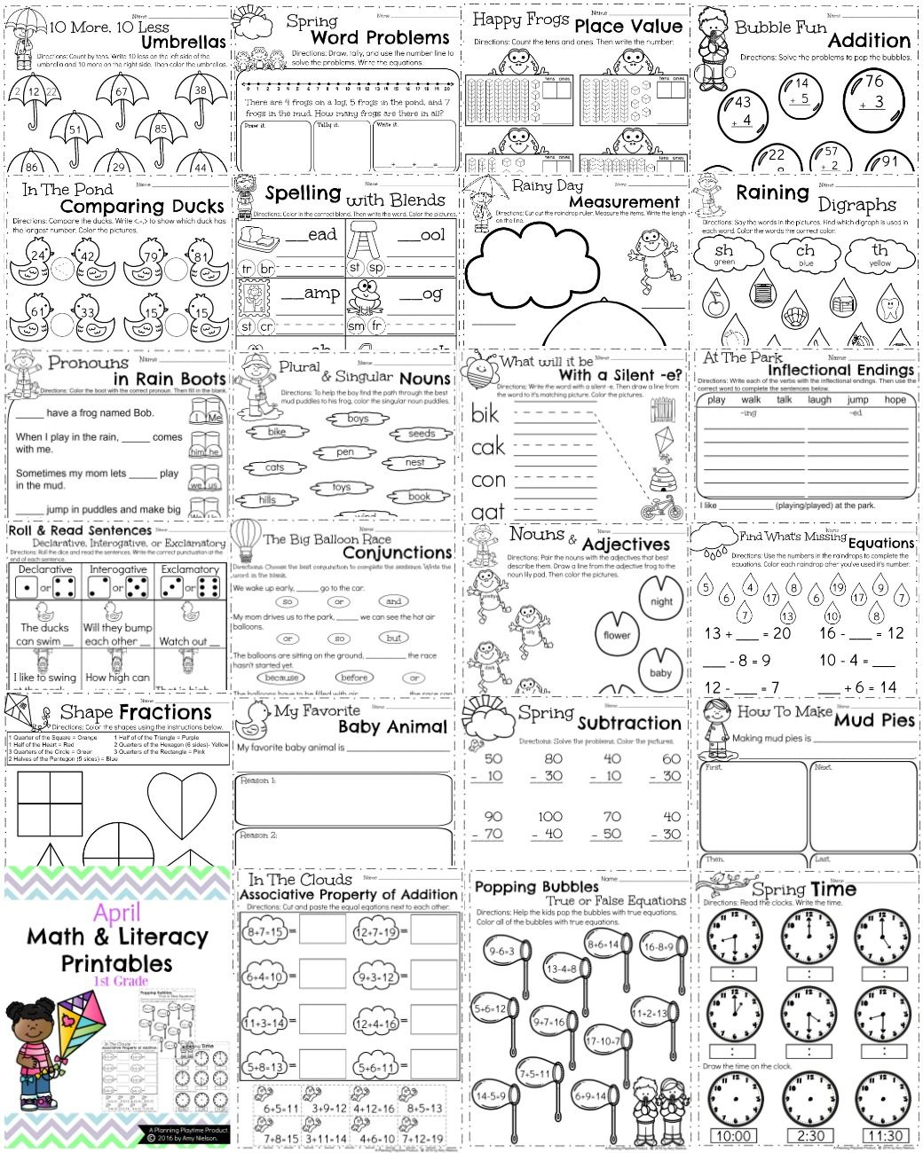 21 1St Grade Math Worksheets Hard