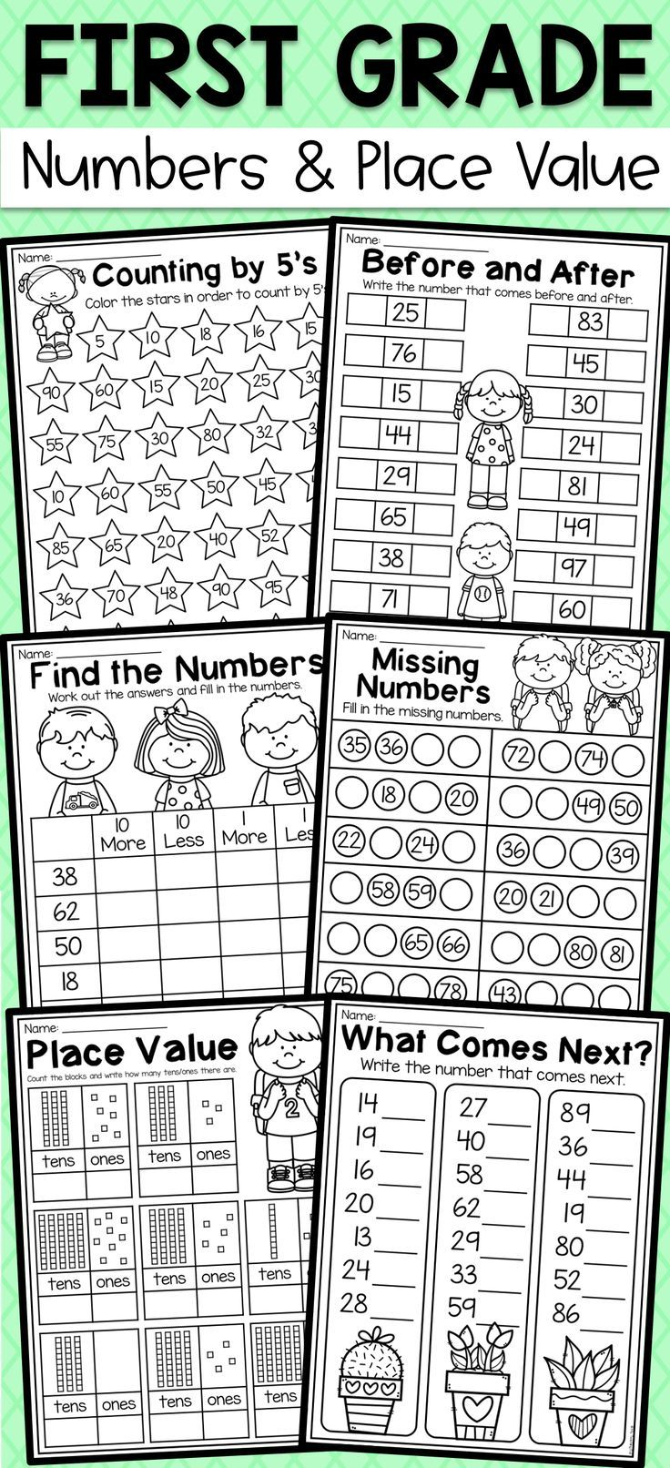 21 1St Grade Math Worksheets Hard