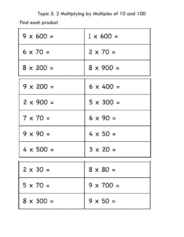 21 3Rd Grade Multiplication Worksheets 3 Digits