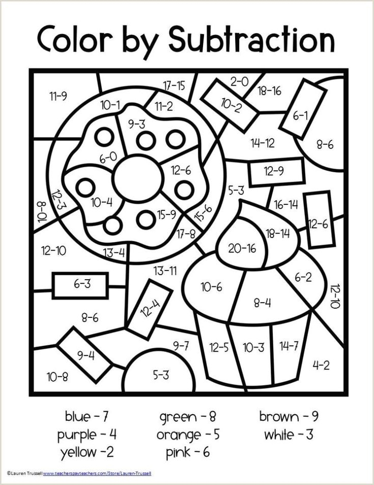 21 Addition Coloring Worksheets 2Nd Grade