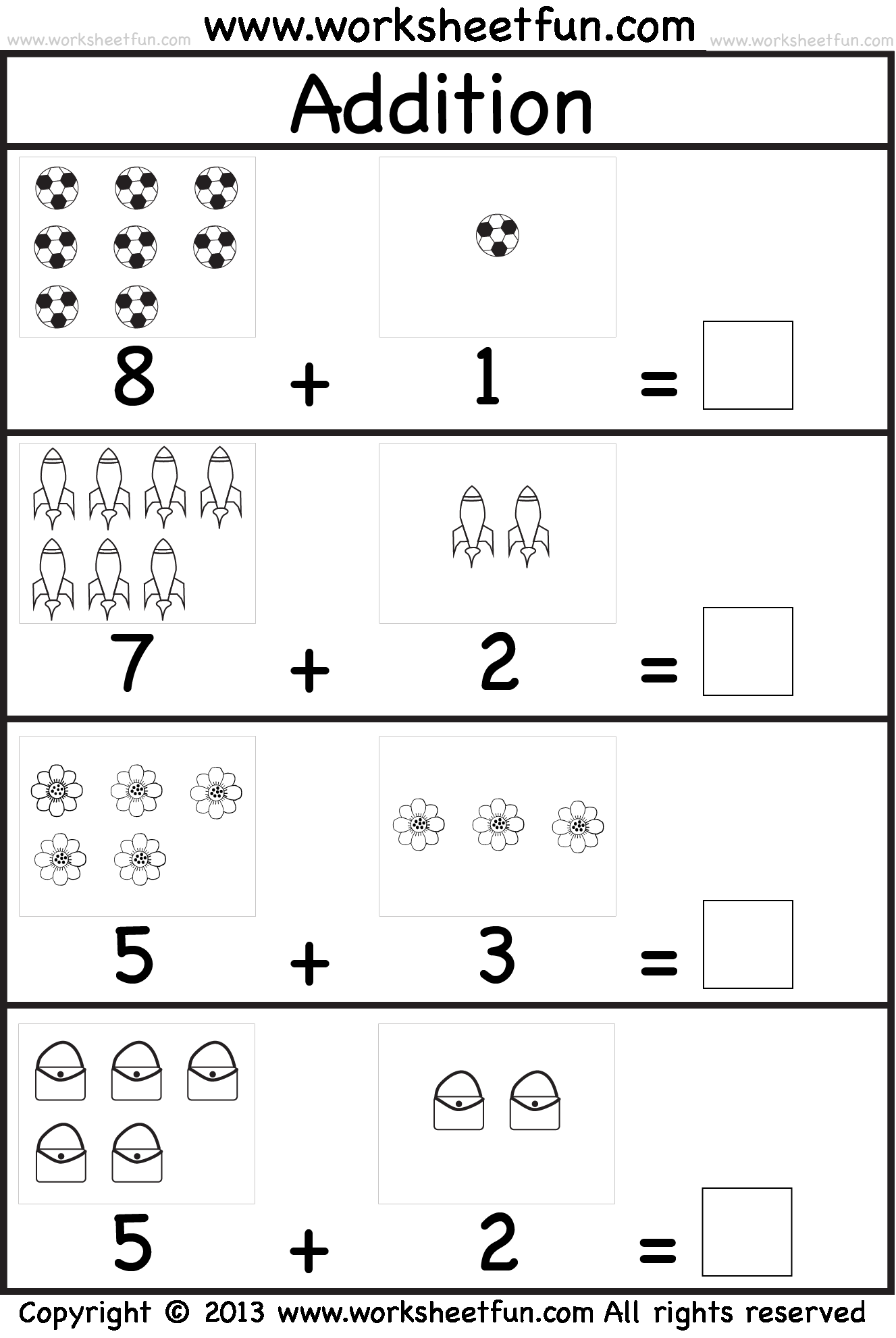 21 Addition To 5 Worksheets Kindergarten
