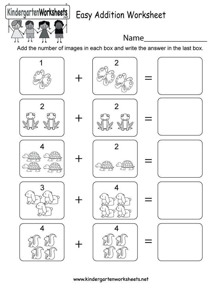 21 Addition To 5 Worksheets Kindergarten