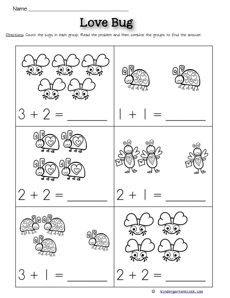21 Addition To 5 Worksheets Kindergarten