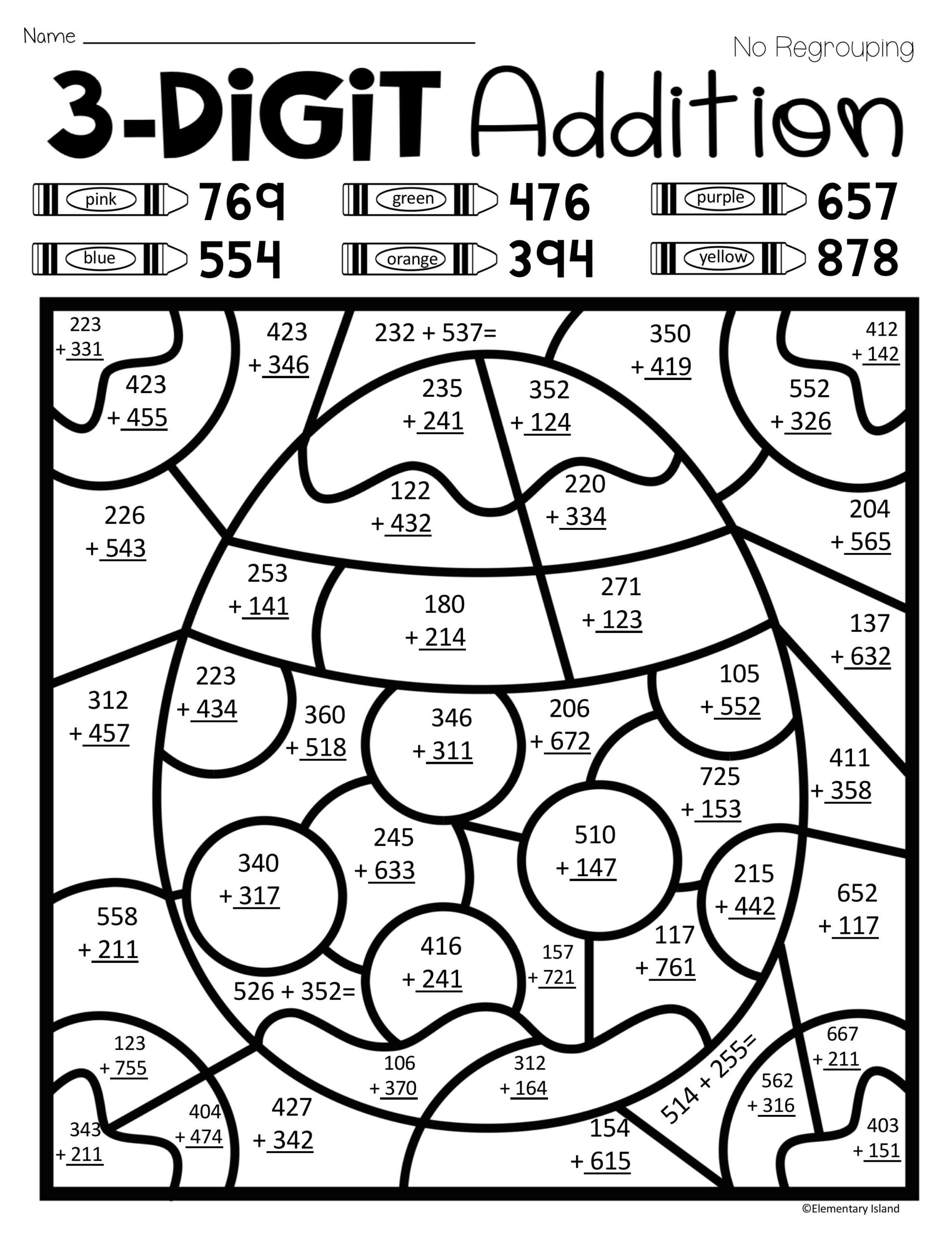 21 Addition Worksheets 3Rd Grade 2 Digit