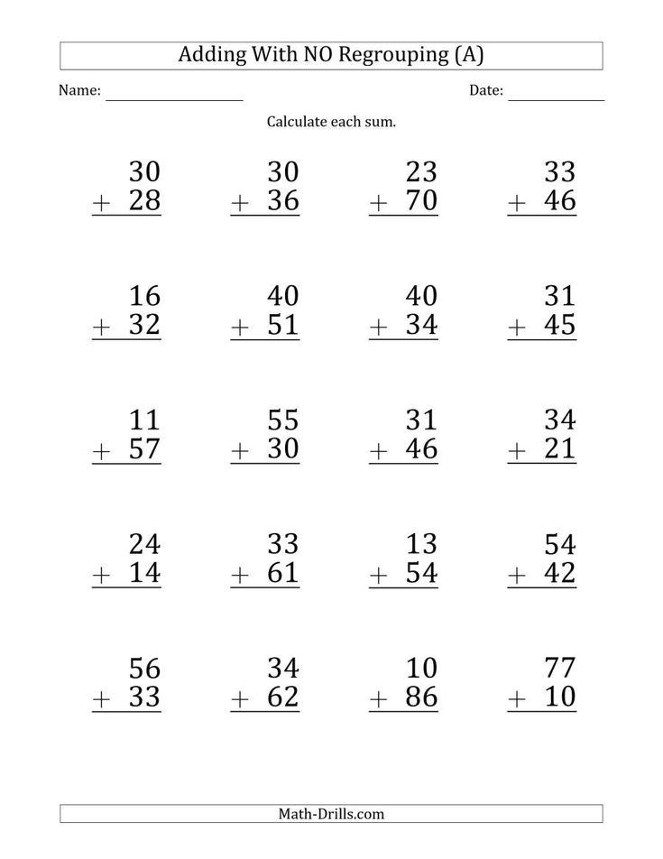 21 Addition Worksheets 3Rd Grade 2 Digit