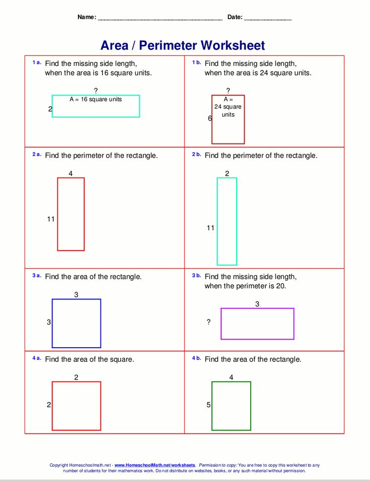 21 Area And Perimeter Worksheets For Grade 6