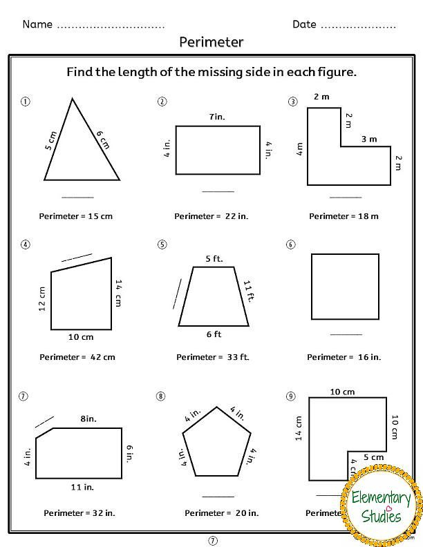 21 Area And Perimeter Worksheets For Grade 6