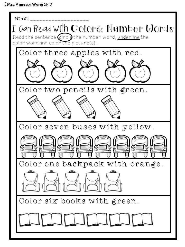 21 Back To School Math Worksheets Kindergarten