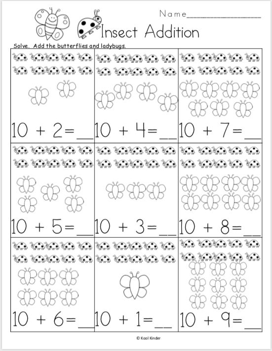 21 Back To School Math Worksheets Kindergarten