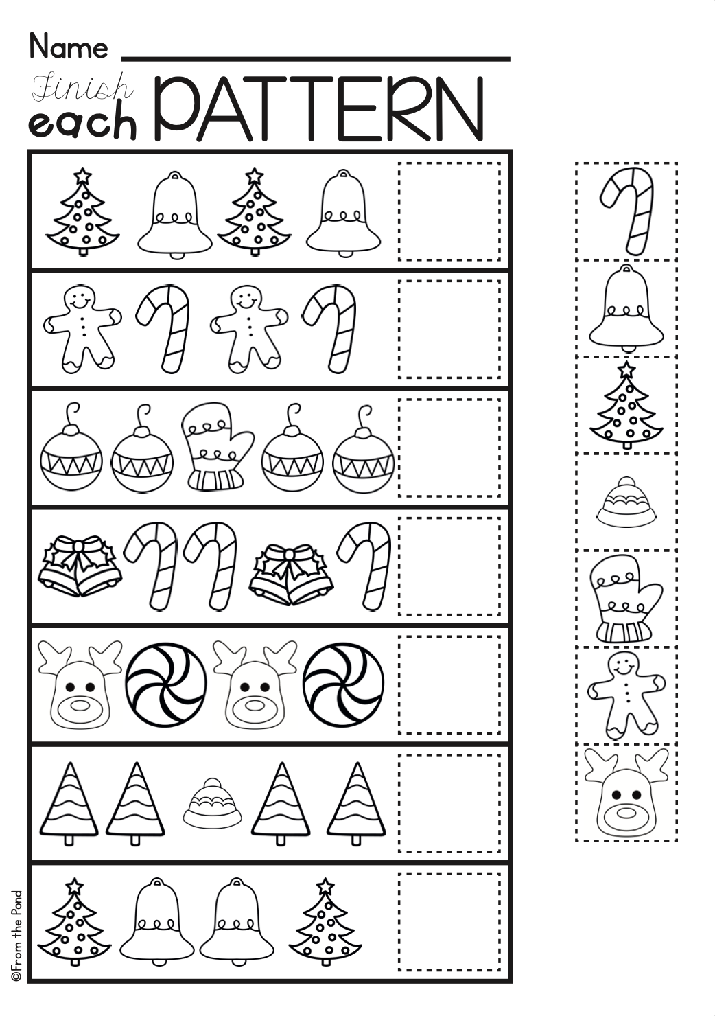 21 Christmas Preschool Math Worksheets