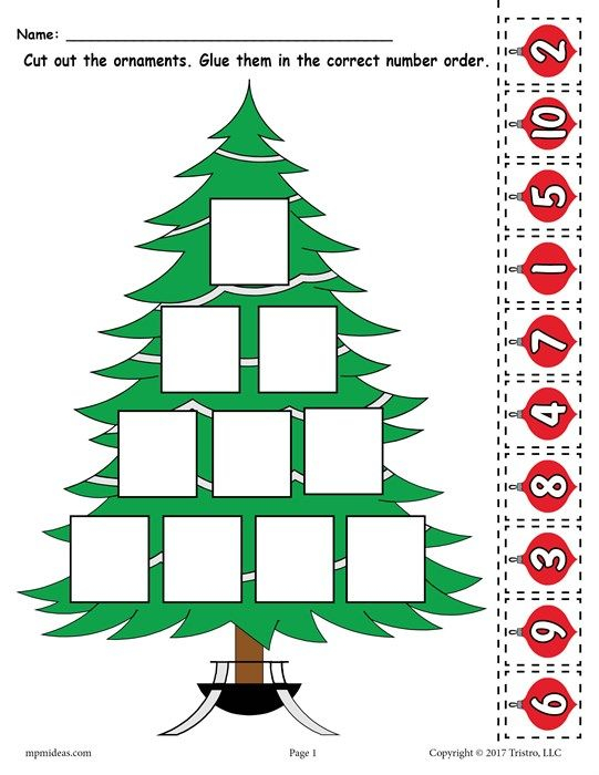 21 Christmas Preschool Math Worksheets