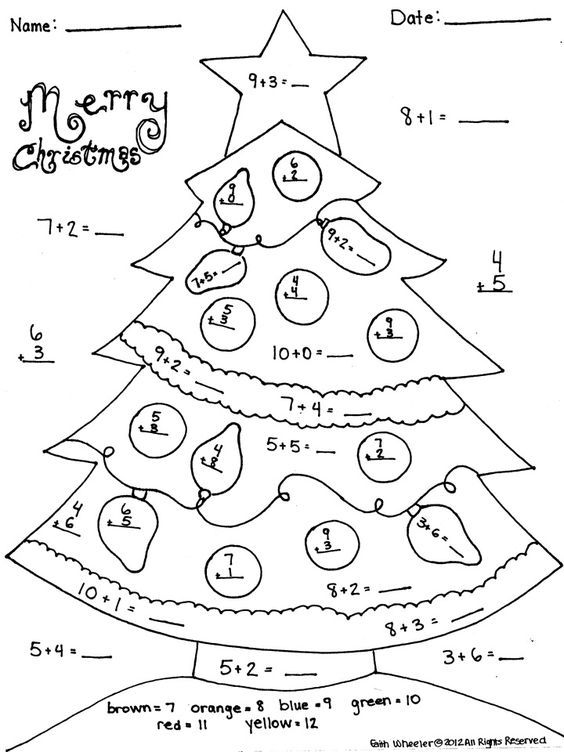 21 Christmas Preschool Math Worksheets