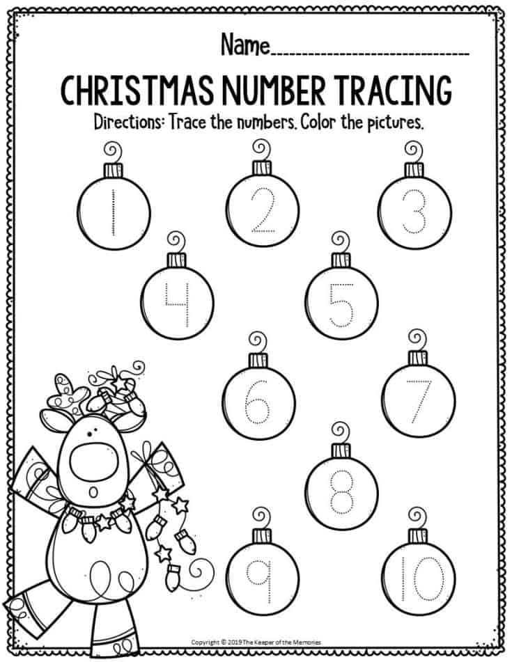 21 Christmas Preschool Math Worksheets