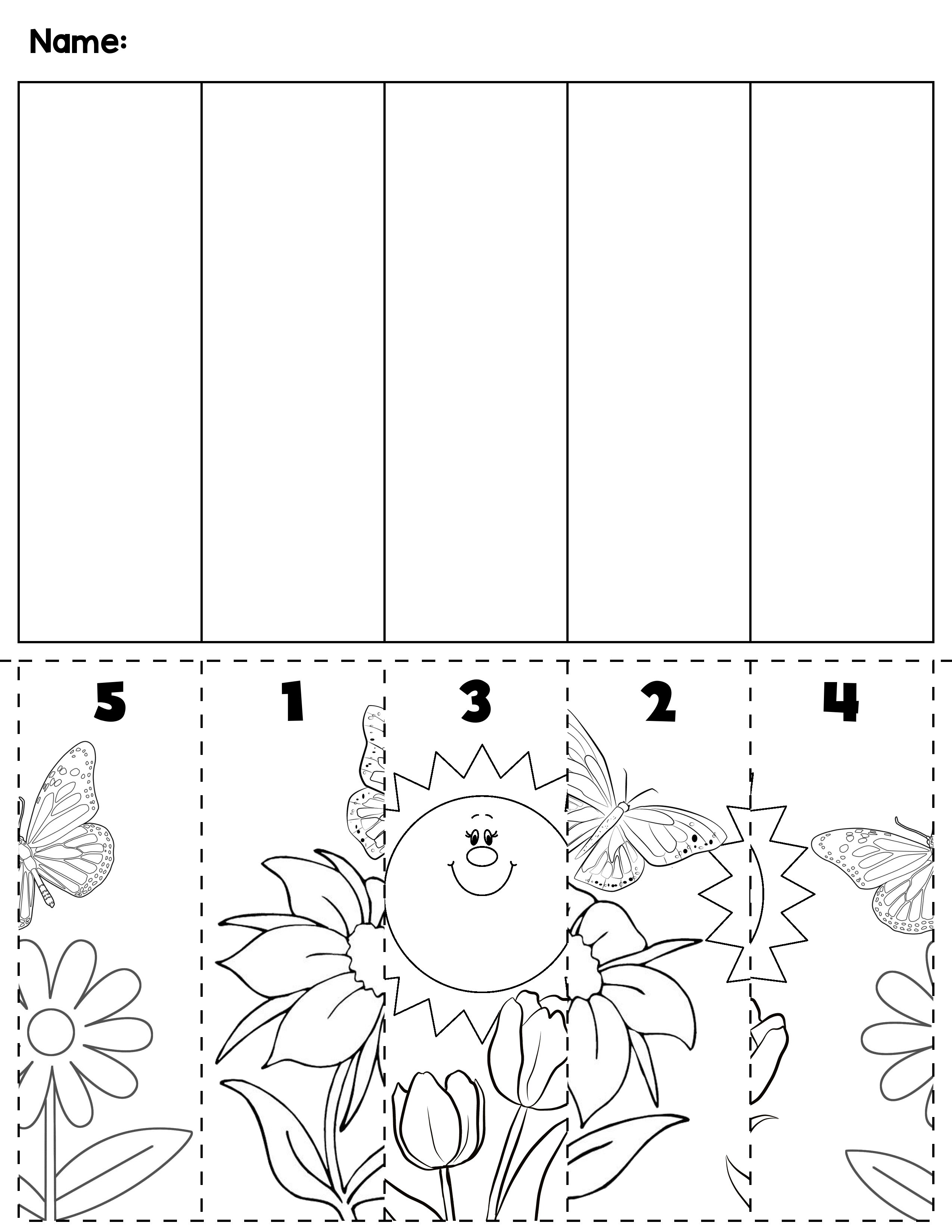 21 Cut And Paste Worksheets Colors