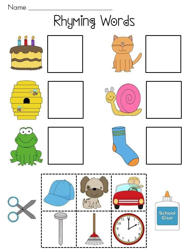 21 Cut And Paste Worksheets Colors
