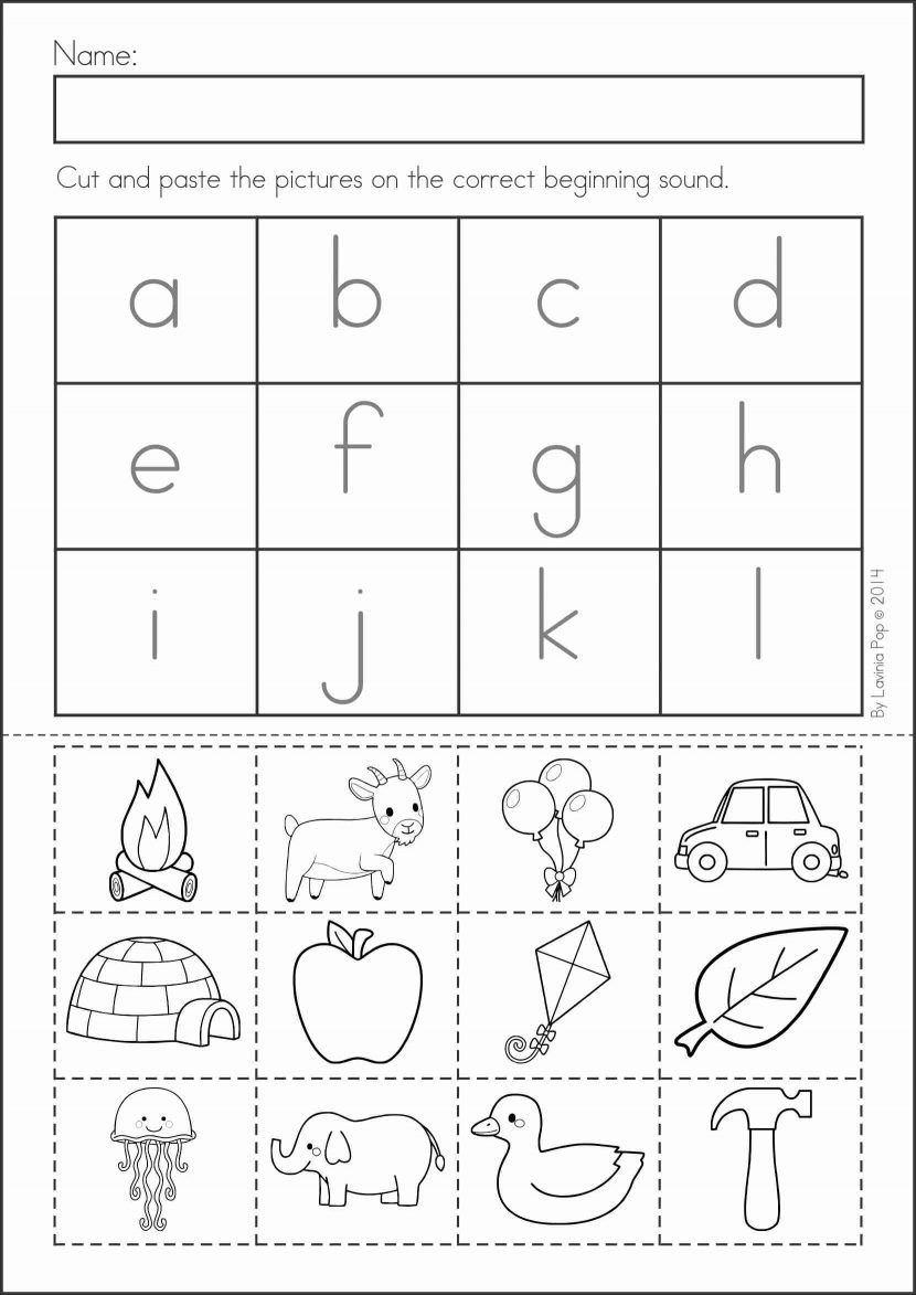21 Cut And Paste Worksheets Colors