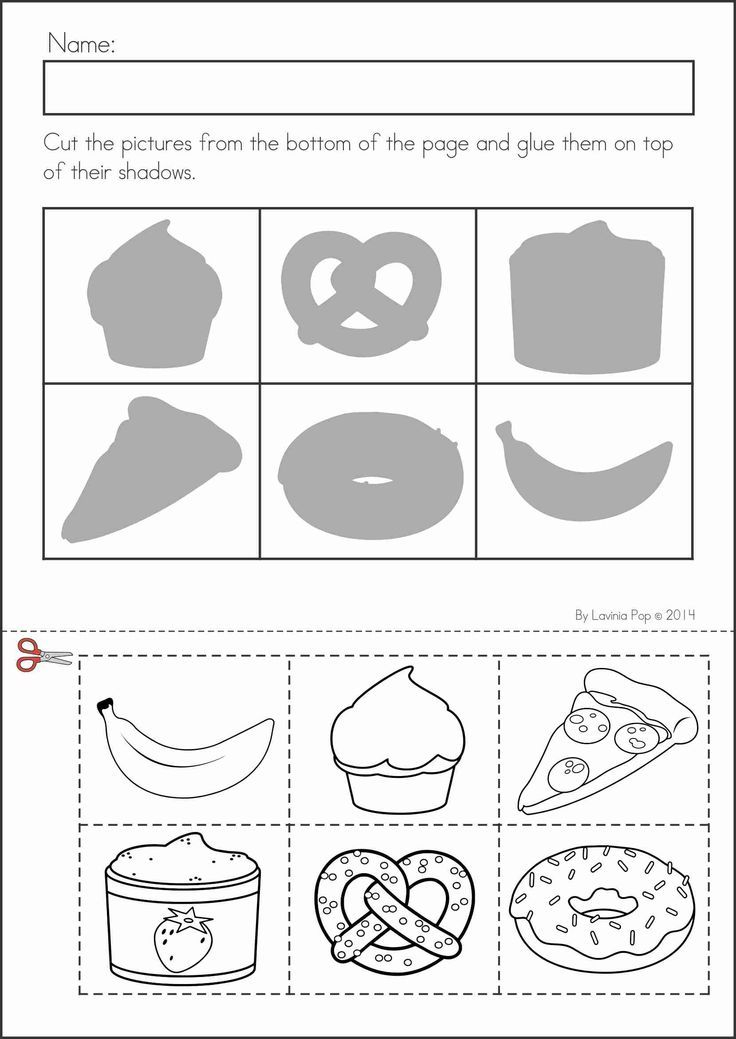 21 Cut And Paste Worksheets Colors