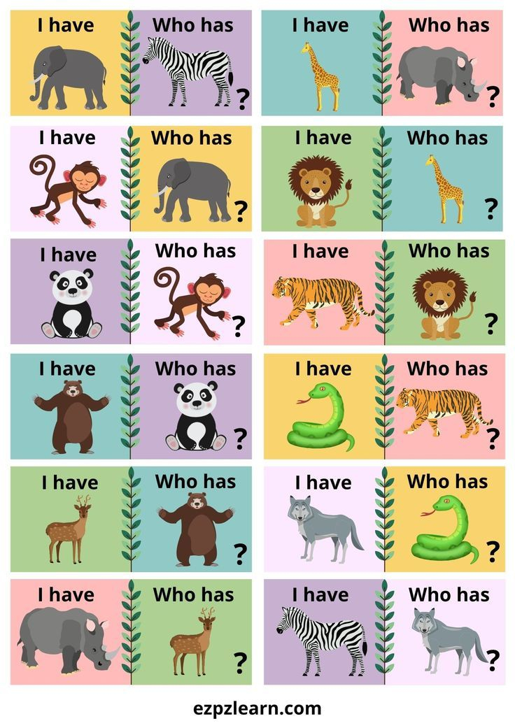 21 English Worksheets For Kids Kindergarten Animals