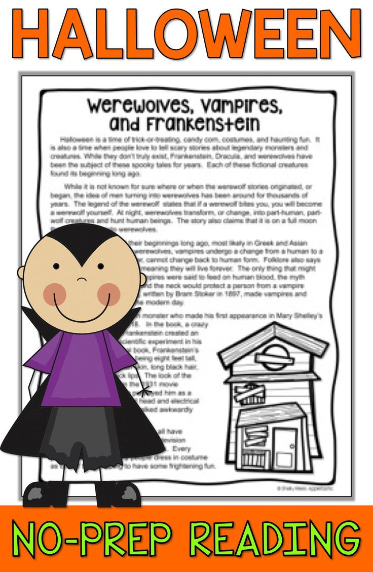 21 Free Printable Halloween Reading Worksheets For 1St Grade Literacy