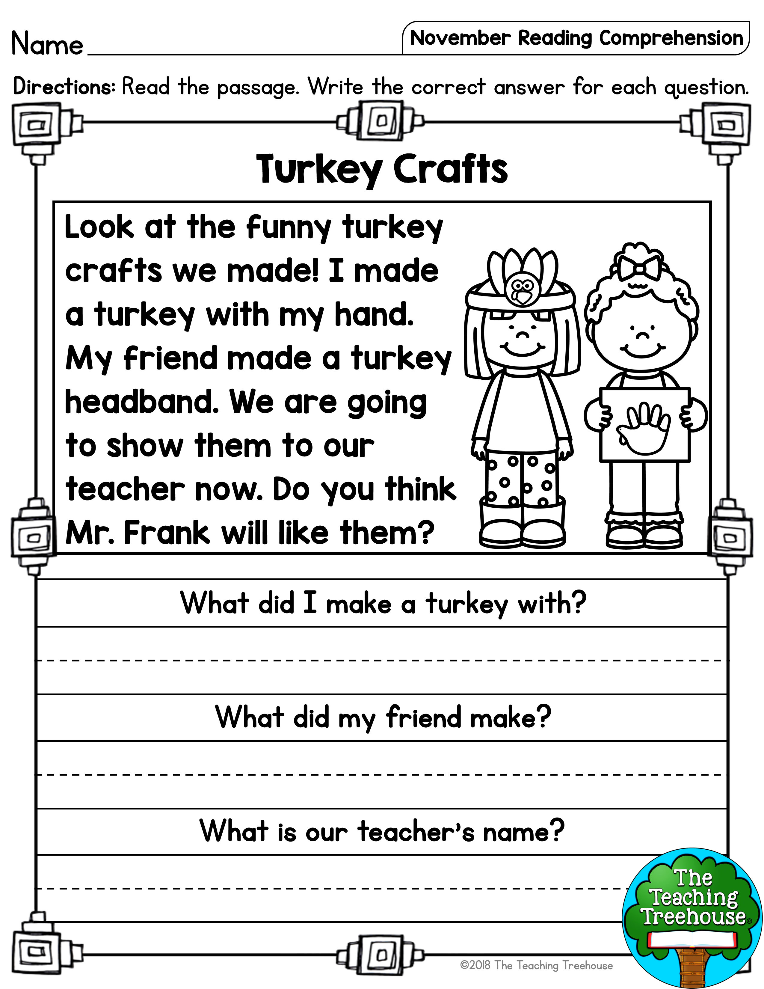 21 Free Printable Halloween Reading Worksheets For 1St Grade Literacy