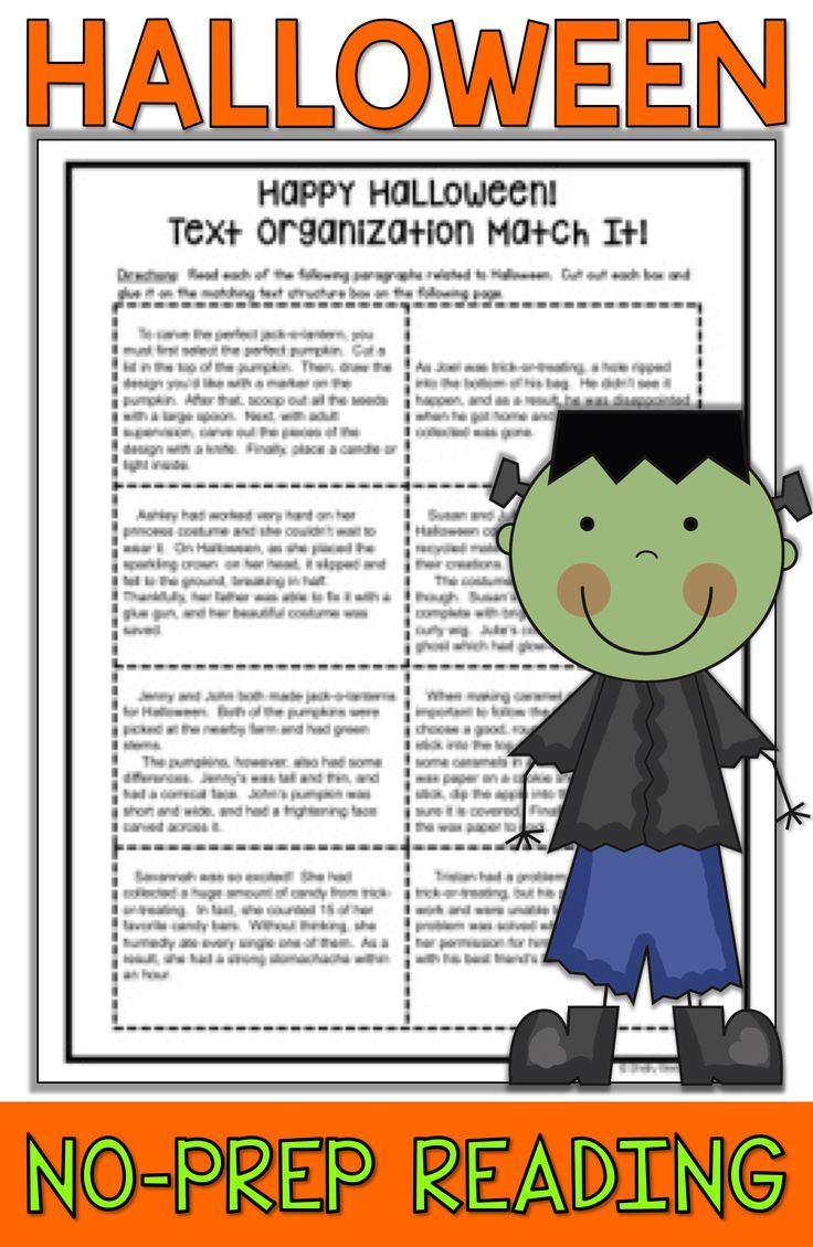 21 Free Printable Halloween Reading Worksheets For 1St Grade Literacy