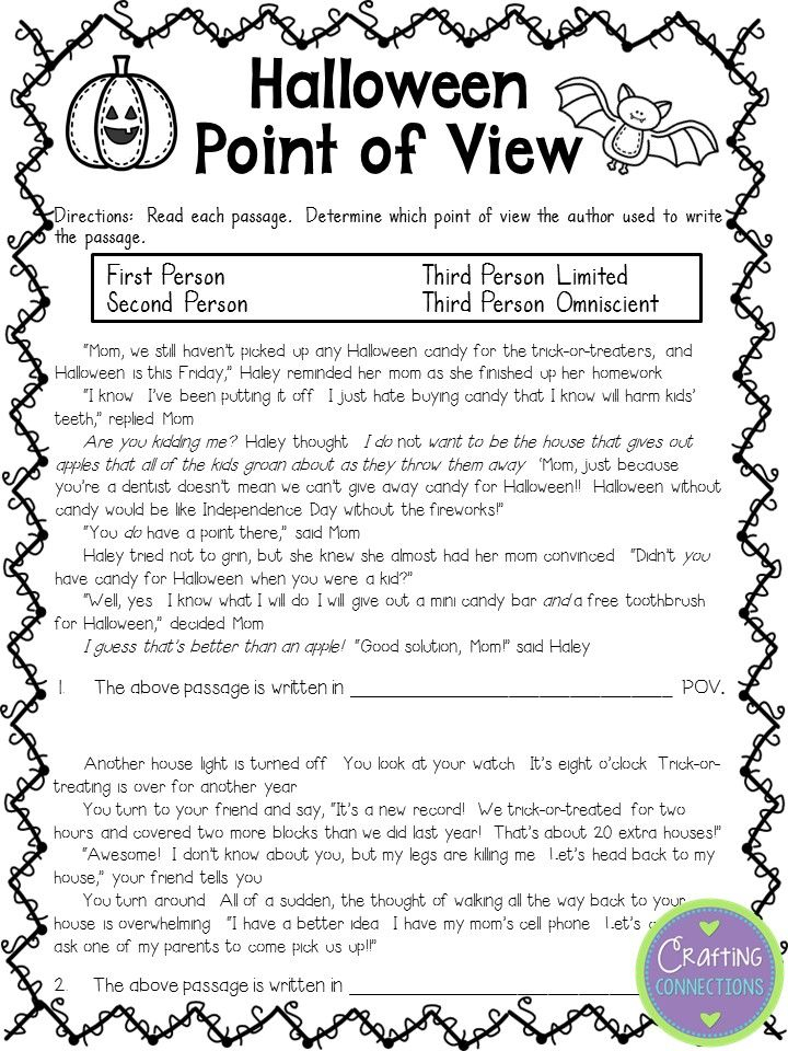 21 Free Printable Halloween Reading Worksheets For 1St Grade Literacy