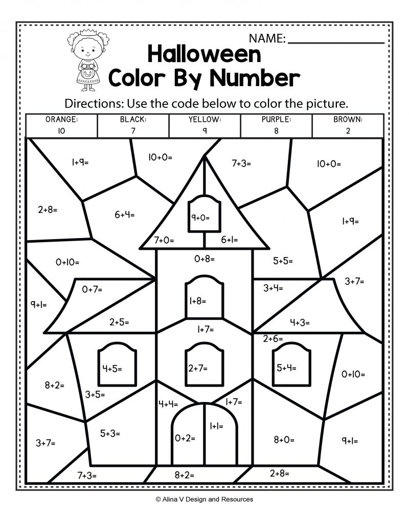 21 Halloween Worksheets 1St Grade Free