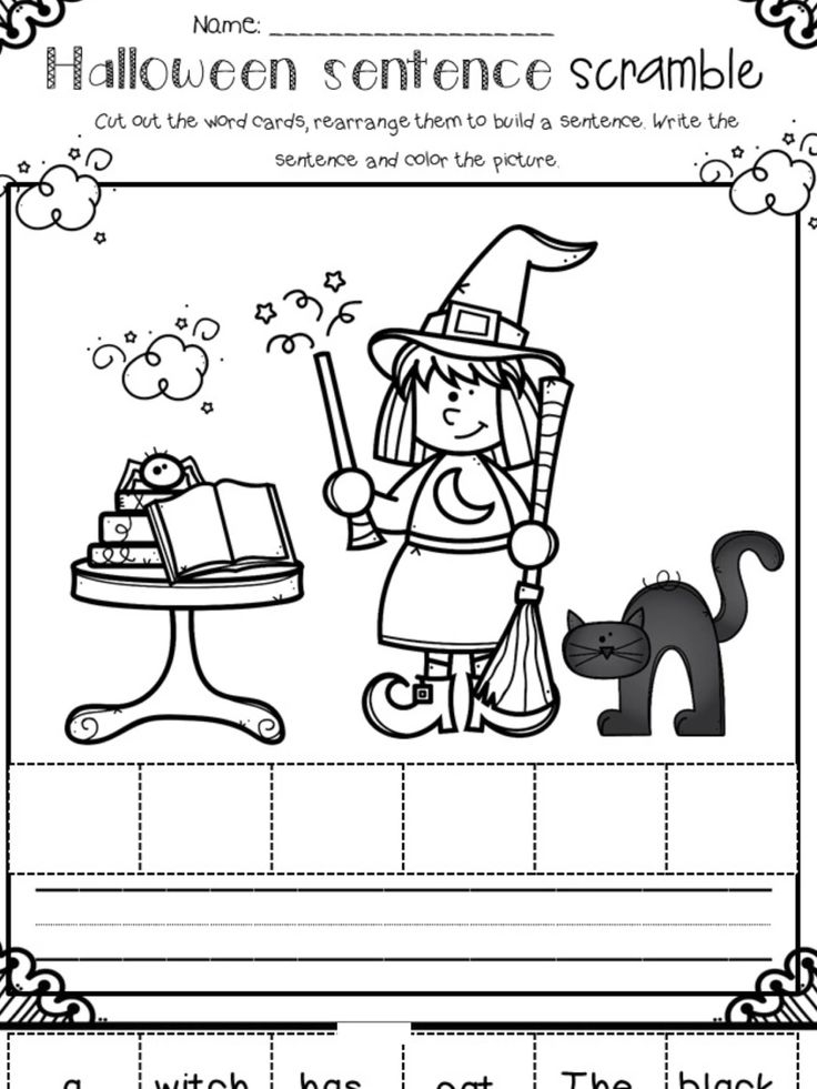 21 Halloween Worksheets 1St Grade Free
