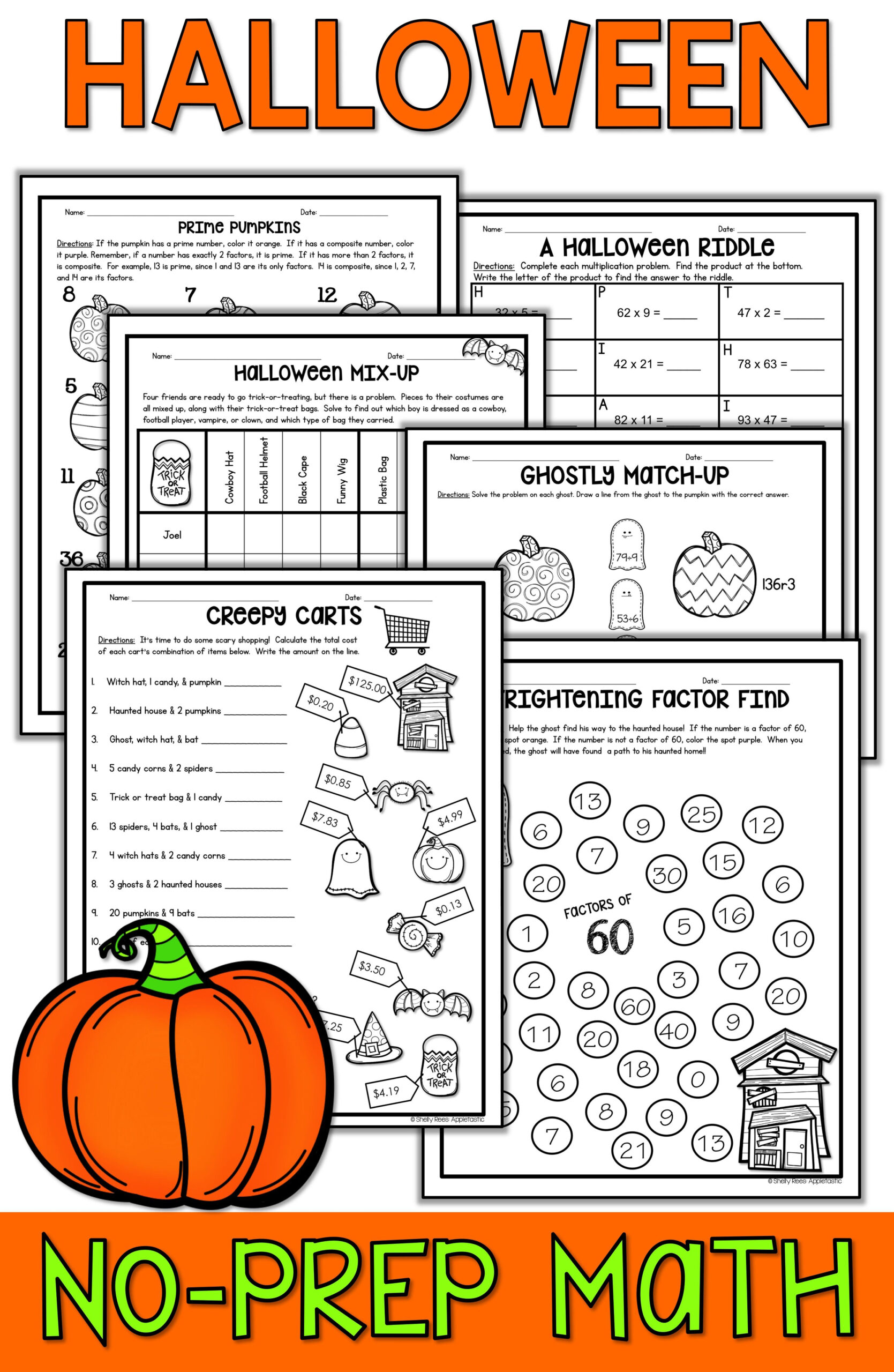 21 Halloween Worksheets 1St Grade Free