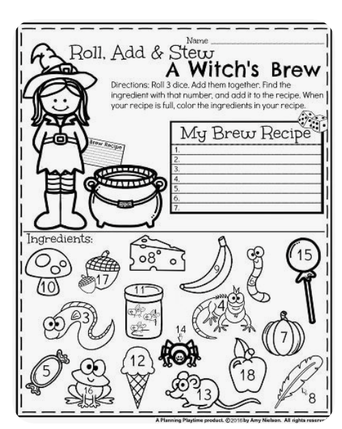 21 Halloween Worksheets 1St Grade Free