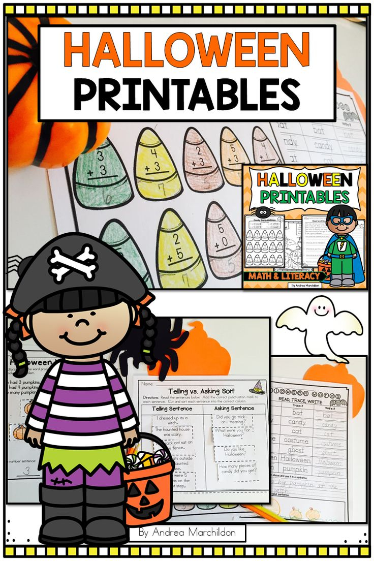 21 Halloween Worksheets 1St Grade Free