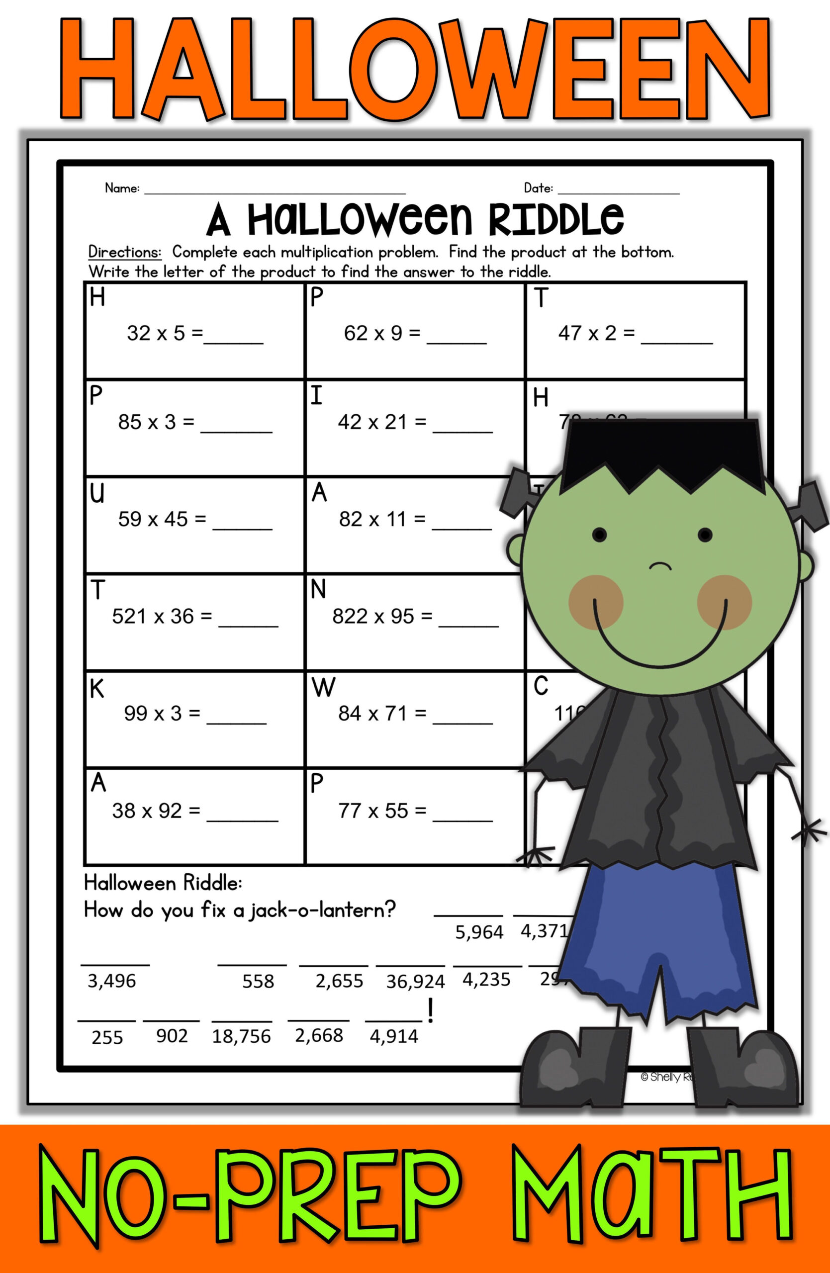 21 Halloween Worksheets 1St Grade Free
