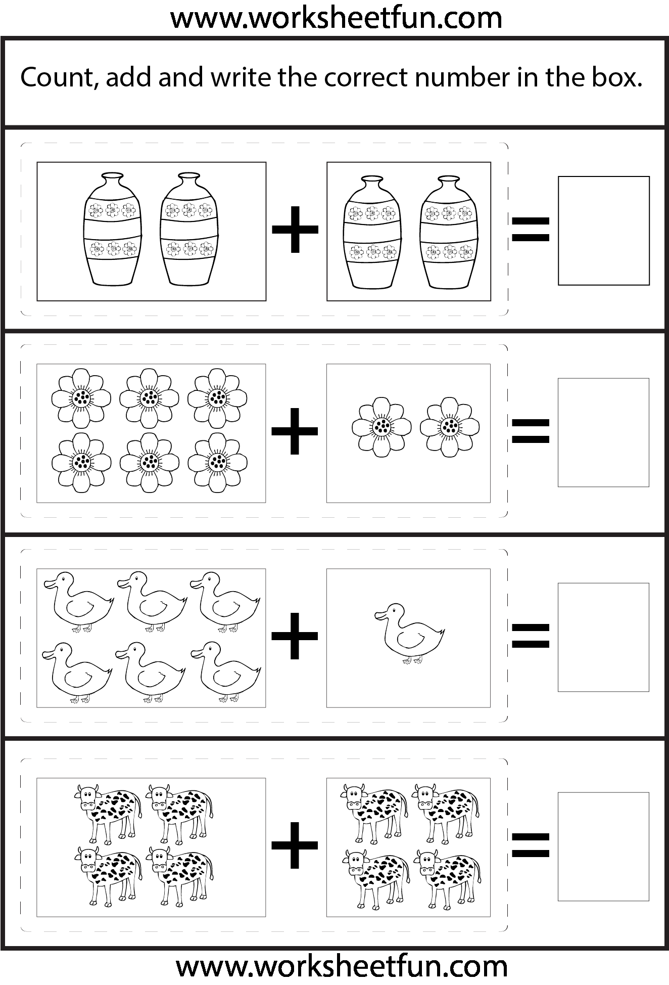 21 Kindergarten Math Worksheets Addition Word Problems 1