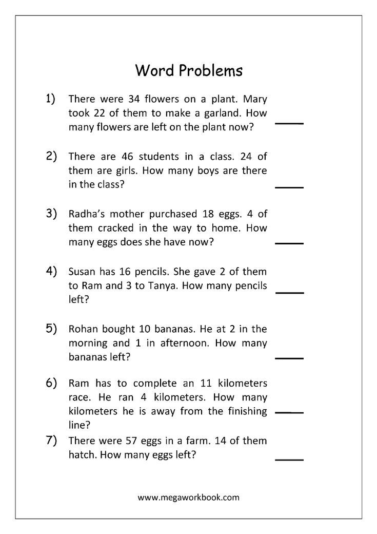 21 Kindergarten Math Worksheets Addition Word Problems 1