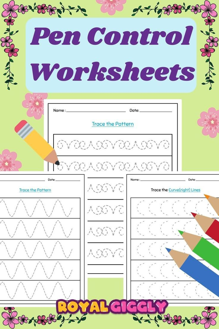 21 Kindergarten Worksheets Tracing Lines