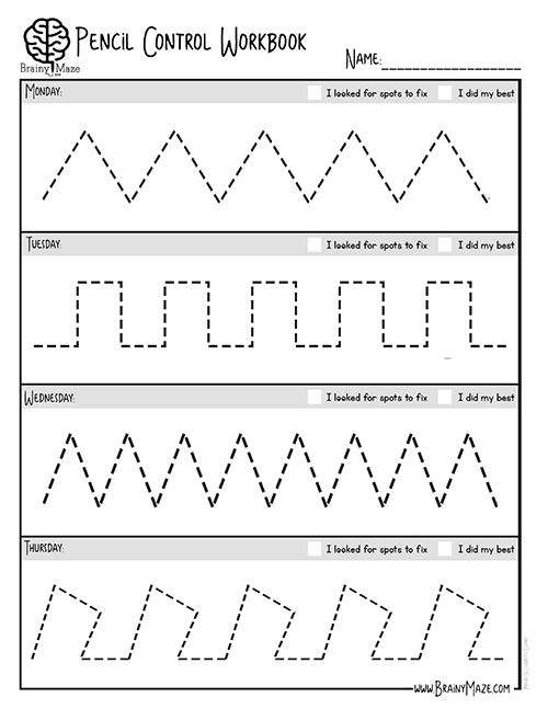 21 Kindergarten Worksheets Tracing Lines