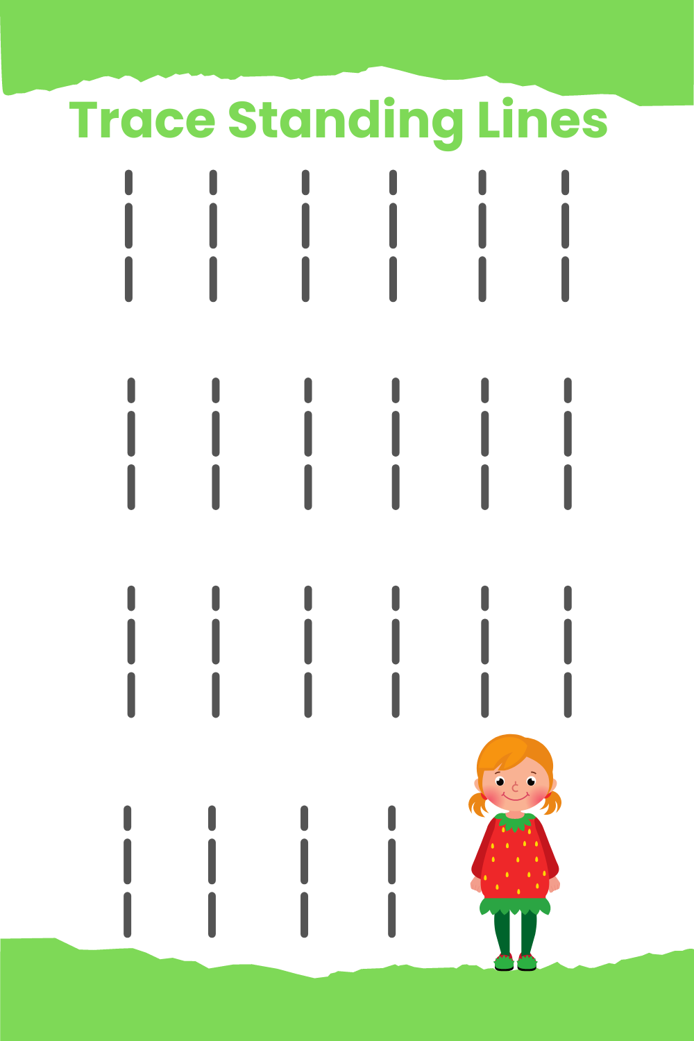 21 Kindergarten Worksheets Tracing Lines