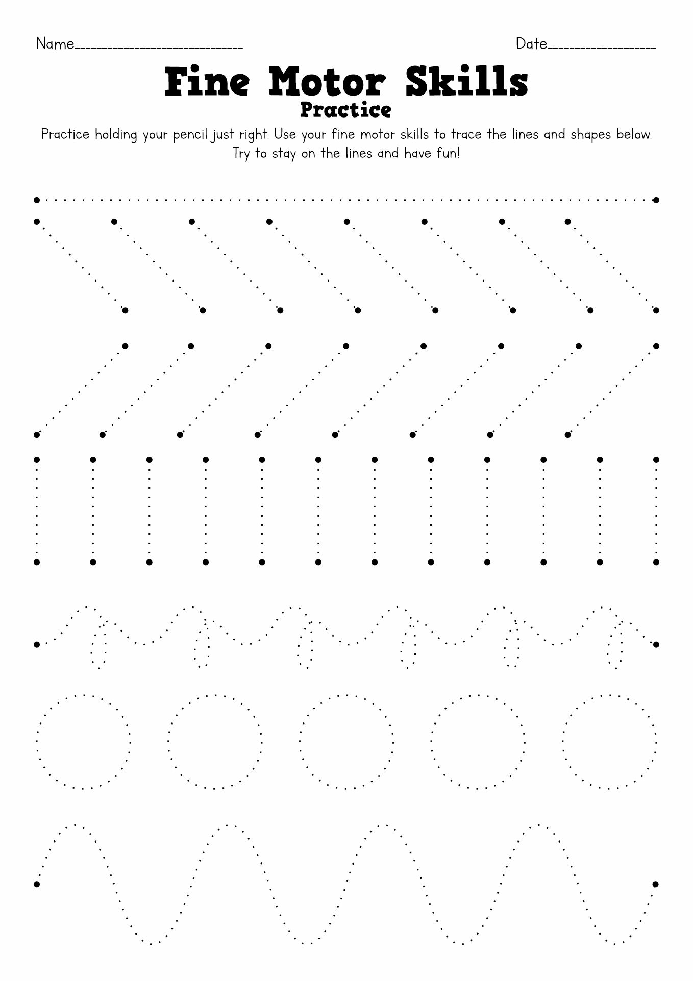 21 Kindergarten Worksheets Tracing Lines