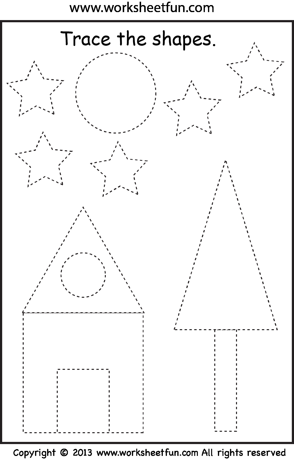 21 Kindergarten Worksheets Tracing Lines